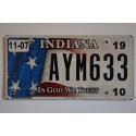 Indiana license plate year 1968