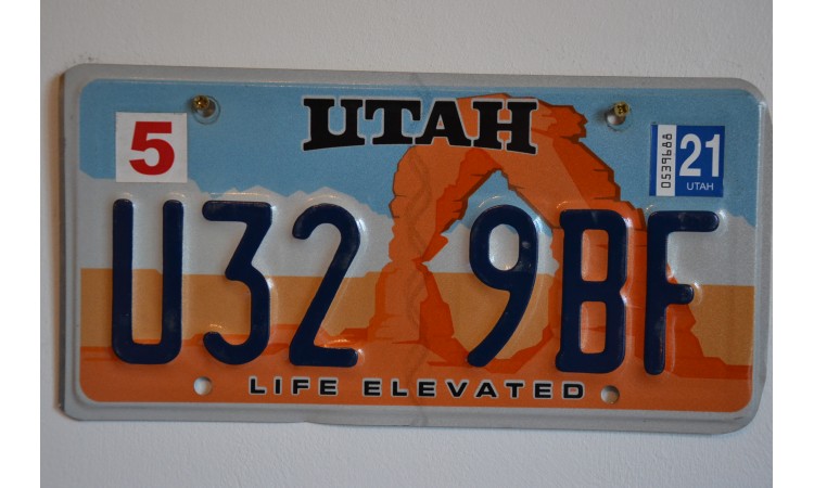 Plaque Utah 2021