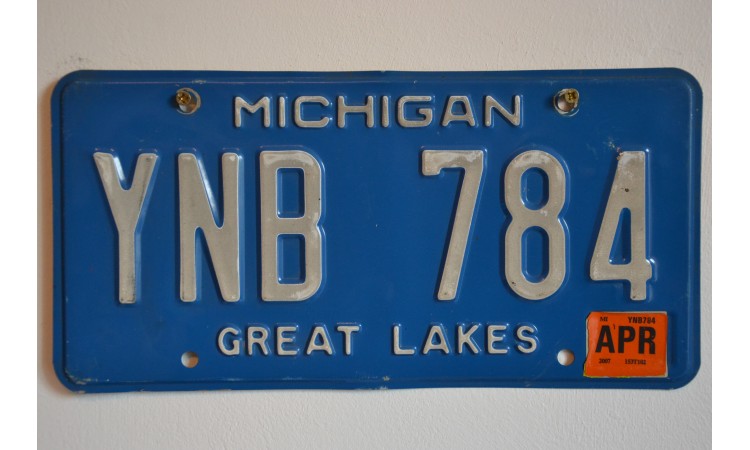 Michigan license plate year 1998