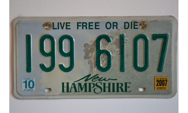 New-York state license plate