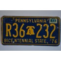 Pennsylvania license plate year 1958