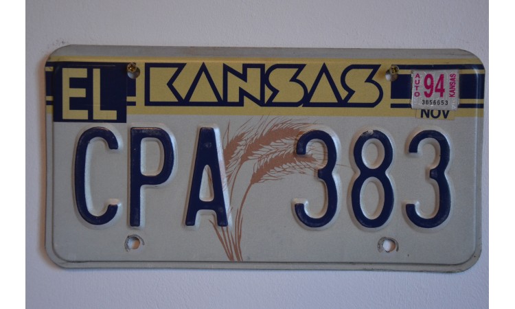 1970 kansas sedwick county license plate