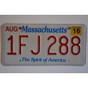 Massachusetts license plate