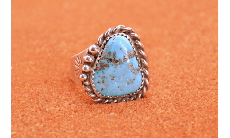 Kingman turquoise Ring size 8 1/4