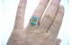 Bague turquoise et spiny oyster Taille 59