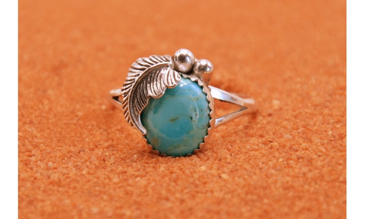 Bague Navajo turquoise Royston taille 63