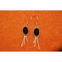 Boucles d'oreilles Onyx