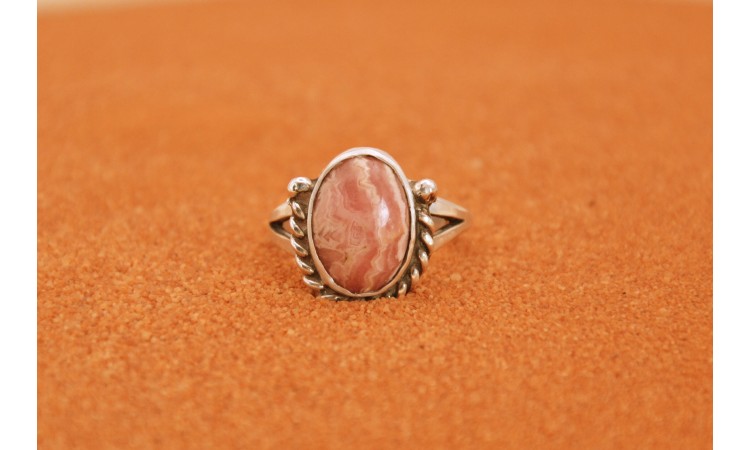 Bague rhodochrosite