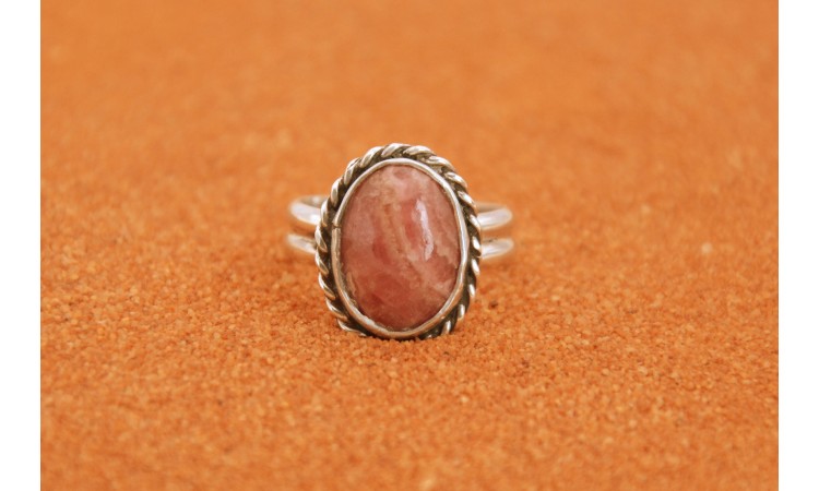 Bague rhodochrosite