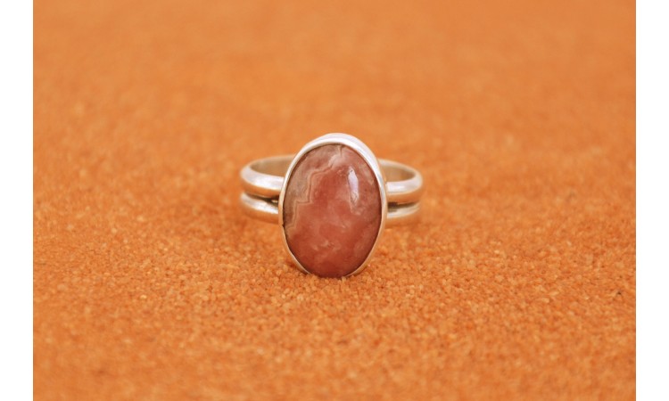 Bague rhodochrosite