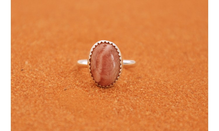 Bague rhodochrosite