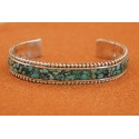 Bracelet turquoise inlay