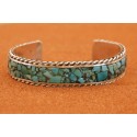 Bracelet turquoise inlay