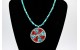 Collier soleil turquoise et corail