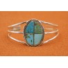 Bracelet turquoise inlay