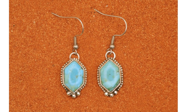 Boucles d'oreilles turquoise Mojave