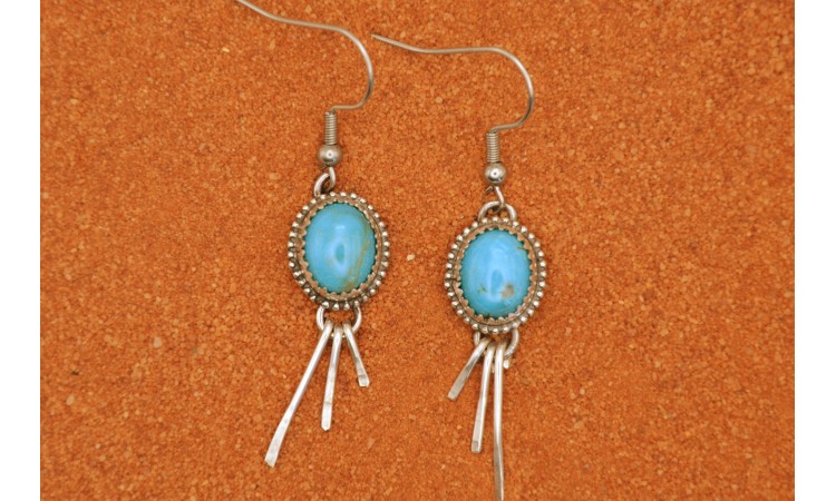 Boucles d'oreilles turquoises