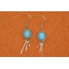 Boucles d'oreilles turquoises