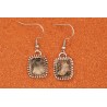 Boucles d'oreilles agate mousse