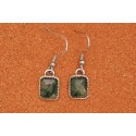 Boucles d'oreilles agate mousse