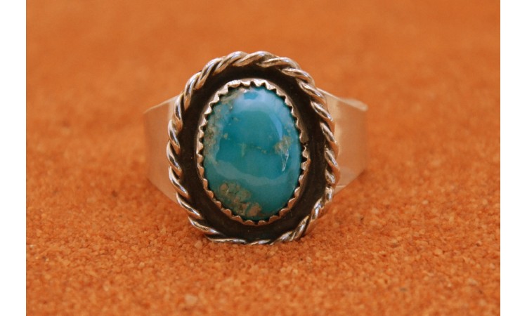 Apache turquoise Ring size 10