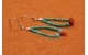 Boucles d'oreilles turquoise et corail