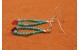 Boucles d'oreilles turquoise et corail