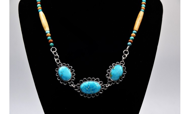 Sierra Blue turquoise Necklace