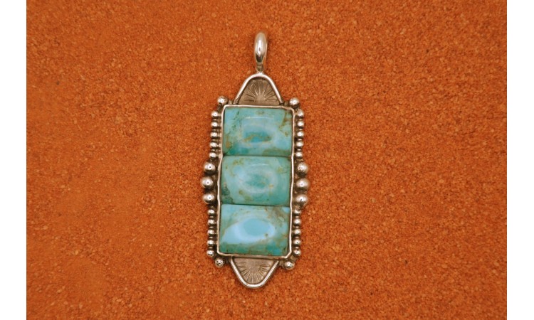 Kingman turquoise pendant