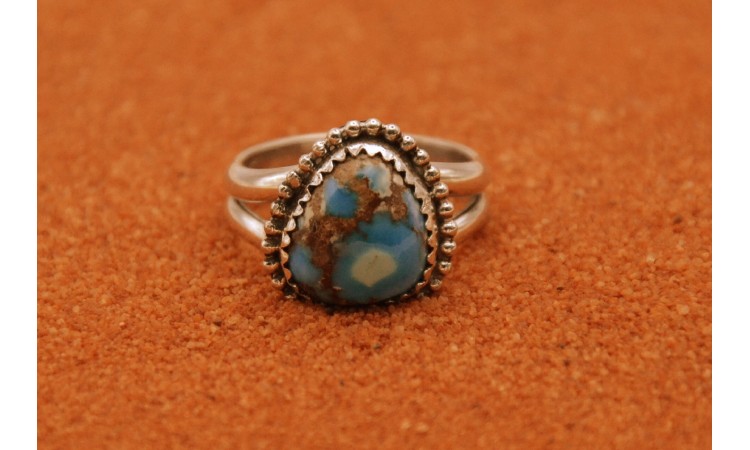 Bague turquoise Golden Hill