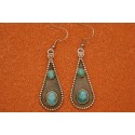 Boucles d'oreilles turquoises Kingman