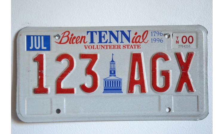 New-York state license plate