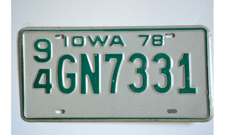 Année 1978 Iowa