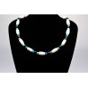 Collier os et turquoises Kingman