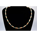 Kingman turquoise and bones Necklace