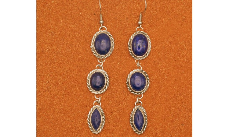 Boucles d'oreilles Lapis Lazuli