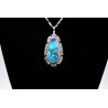 Pendentif turquoise et purple spiny