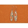 Boucles d'oreilles Turquoise Oyster Copper