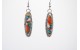 Oyster Copper Turquoise Earrings