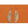 Oyster Copper Turquoise Earrings