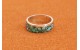 Bague inlay turquoise taille 66