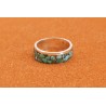 Bague inlay turquoise taille 66