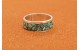 Bague inlay turquoise taille 66