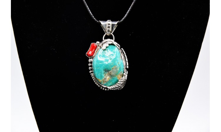 Kingman turquoise pendant