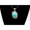 Kingman turquoise pendant