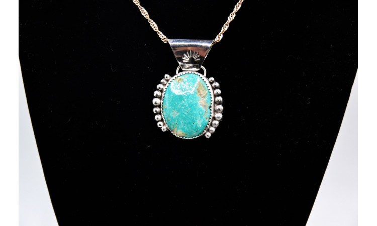 Kingman turquoise pendant