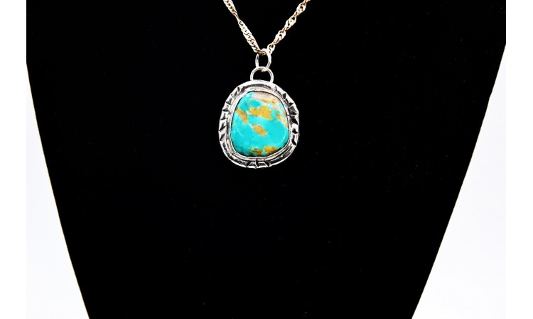 Kingman turquoise pendant