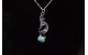 Pendentif Kokopelli turquoise