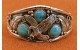 Bracelet aigle et turquoises