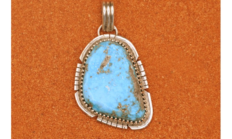 Kingman turquoise pendant